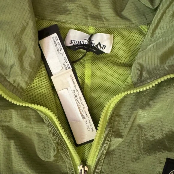 100% Authentic Stone Island Green Windbreaker (Nylon) Jacket